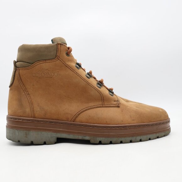 Colorado Ankle Boots Men’s Size 12 M Brown Leather Hiking Shoes Lace Up main image 9